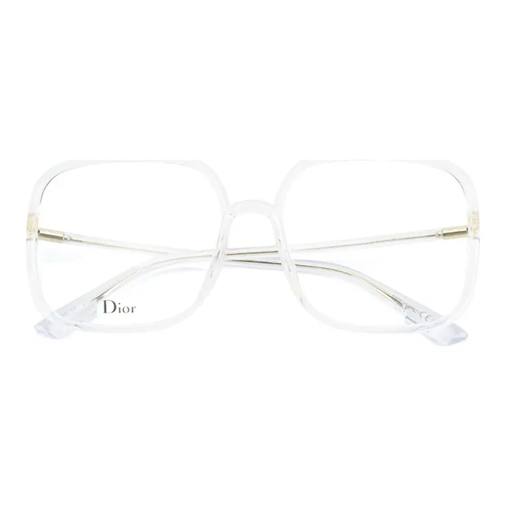 DIOR Plate And Metal Square Eyeglass Frames Women's