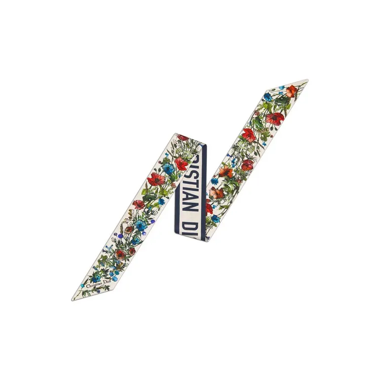 DIOR Шелковые шарфы с цветочным узором, женские