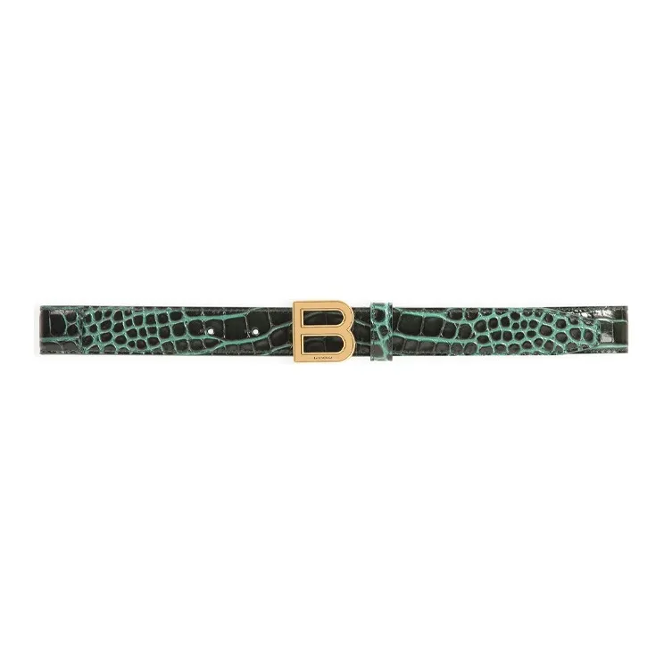 Balenciaga Hourglass Cow Leather Belts Unisex 2.5cm