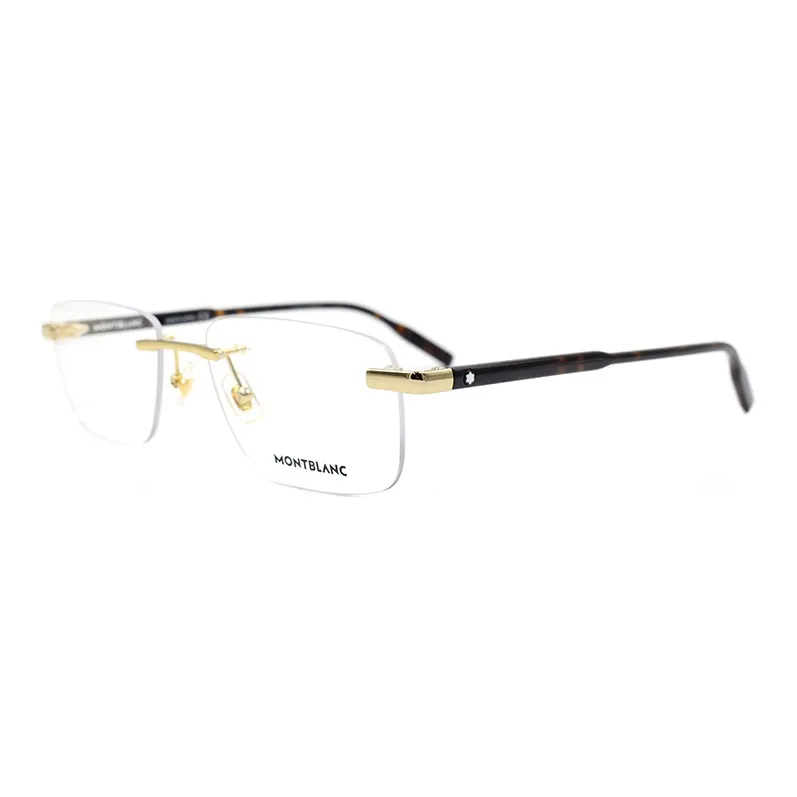 MONTBLANC Alloy Rectangular Eyeglass Frames Men's