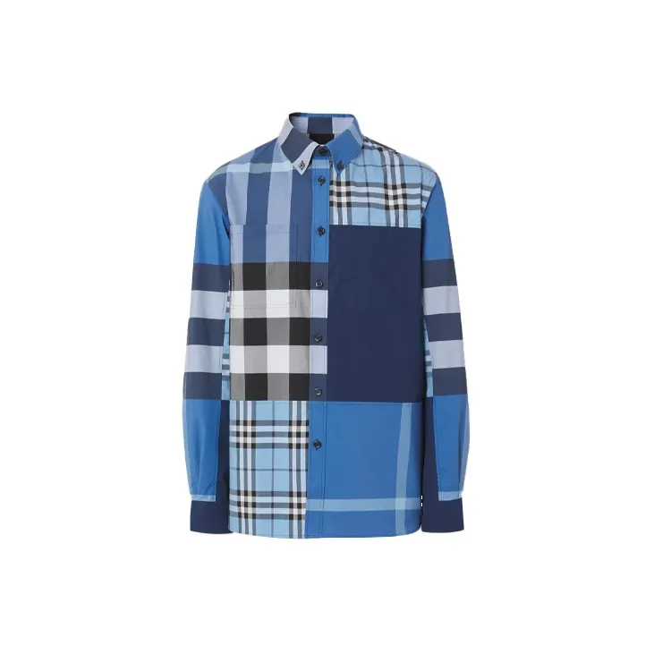 Burberry Shirts Men's Blue