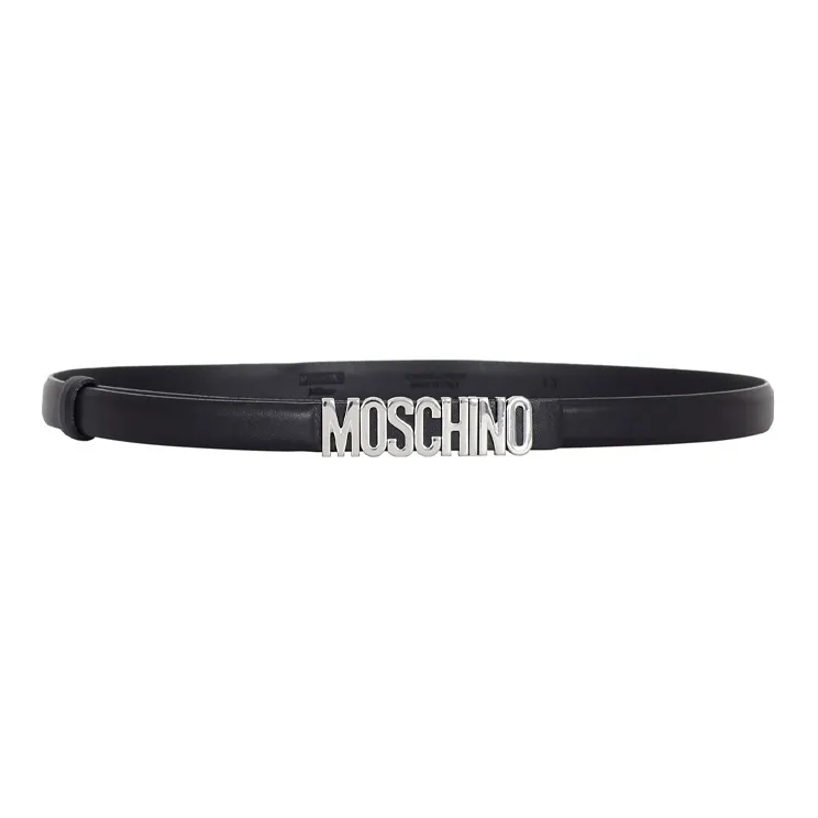 MOSCHINO Logo Plaque Belt