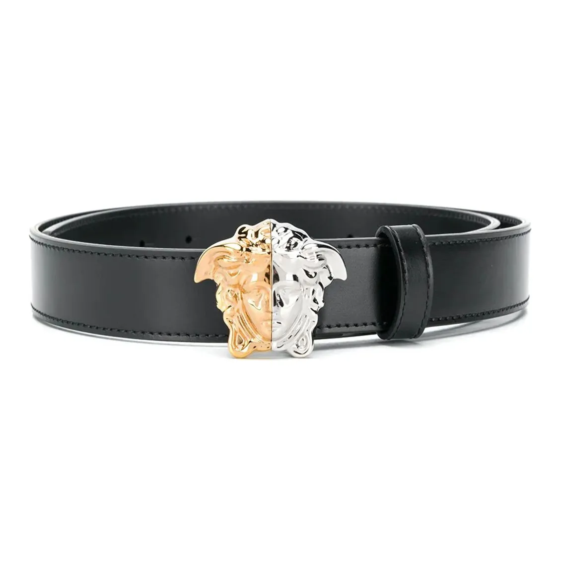VERSACE Palazzo Demi Leather Thin Belt