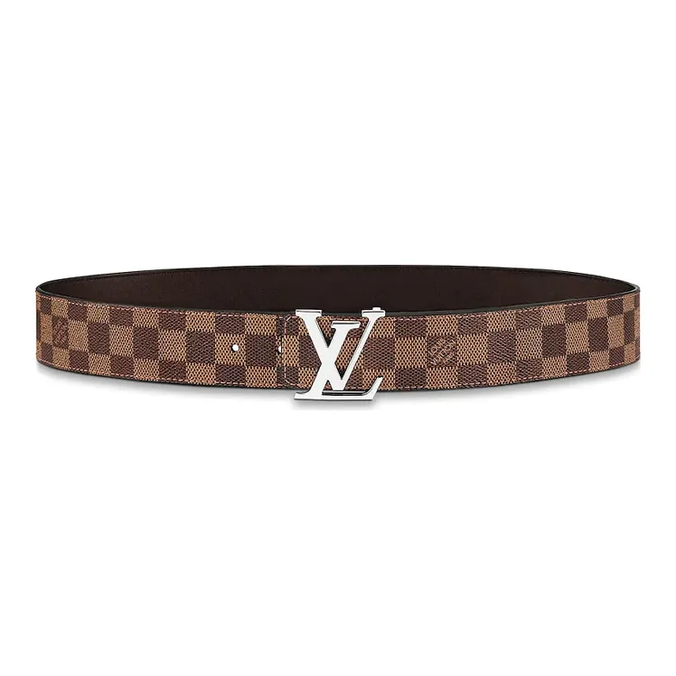 LOUIS VUITTON Initiales Reversible Belt Damier Ebene 40MM