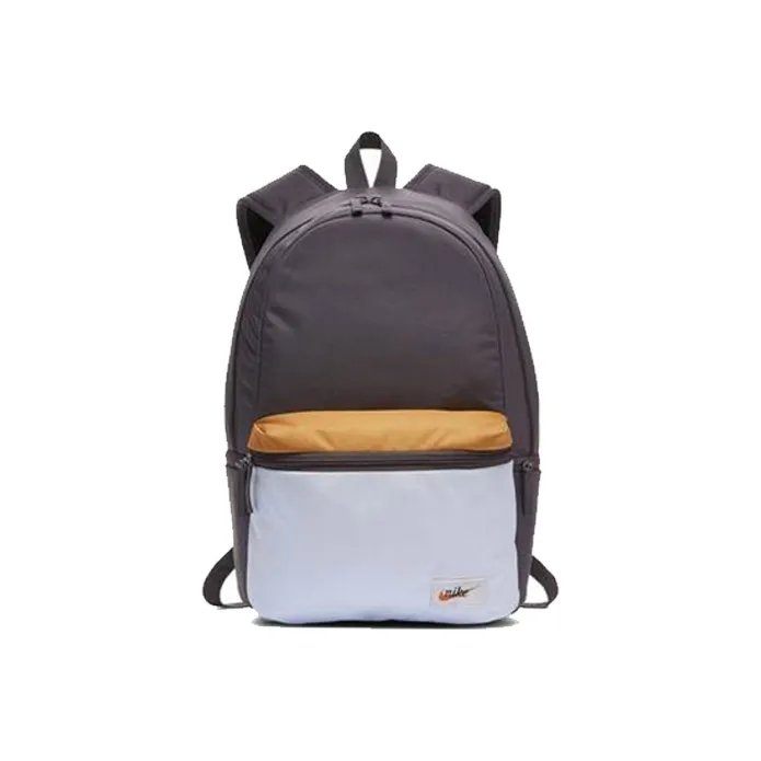 Nike Heritage Polyester Backpack Regular Unisex Thunder Gray & Light Purple