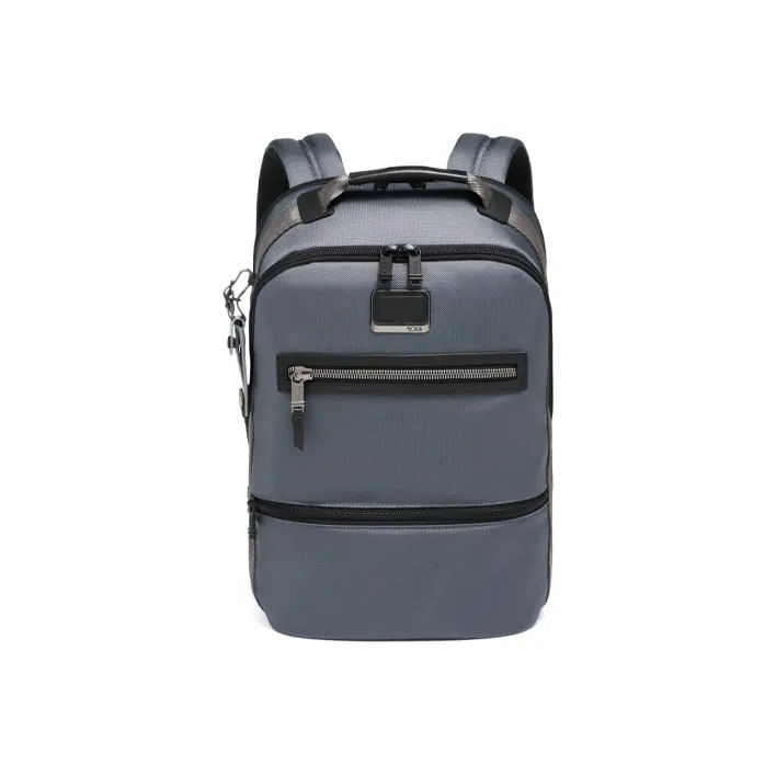 TUMI Alpha Bravo Ballistic Nylon Backpack Unisex Bright Gray