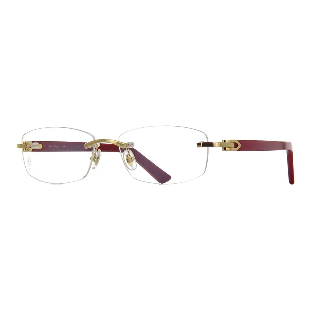 Cartier Rimless Oval Shape Glasses