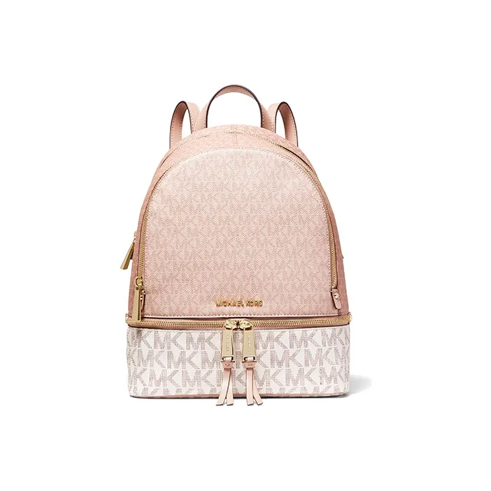 MICHAEL KORS Rhea Medium Color Block Logo Backpack
