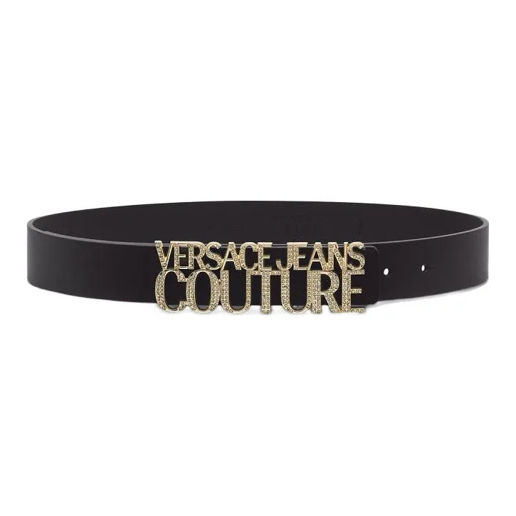 VERSACE JEANS COUTURE Leather Belts Women's Black