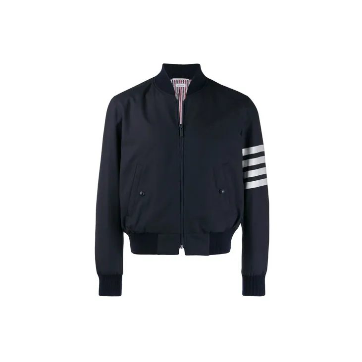 THOM BROWNE 4 Bar Bomber Jacket