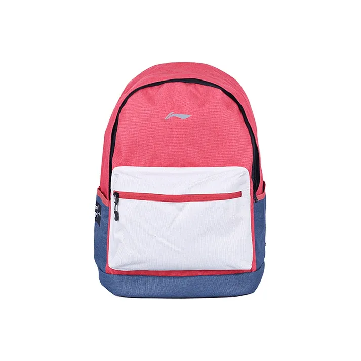 LiNing Sports Life Collection Polyester Backpack Regular Unisex Orange Red