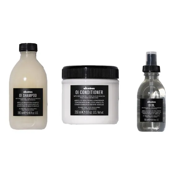 DAVINES OI Чистка Наборы Шампунь и Кондиционер Разглаживающий Увлажняющий 280 мл + 250 мл + 135 мл
