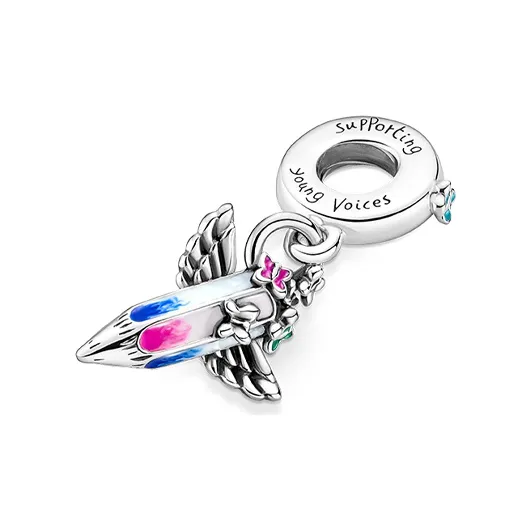 Pandora Sterling Silver 925 пробы, исключая эмаль, технология, ювелирные аксессуары, многоцветный, женский