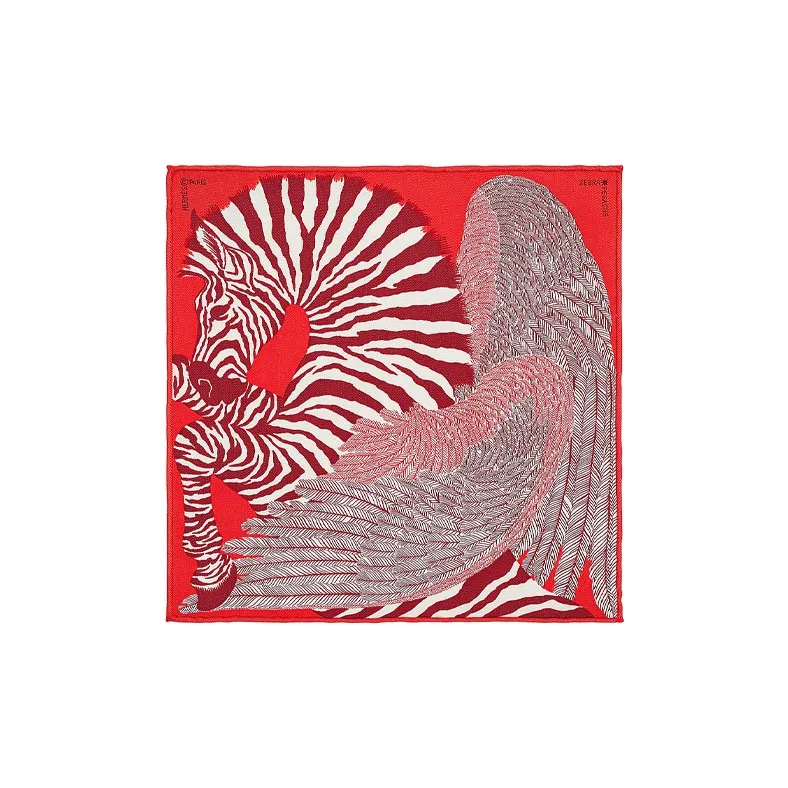 HERMES Шелковые шарфы Женские Красный