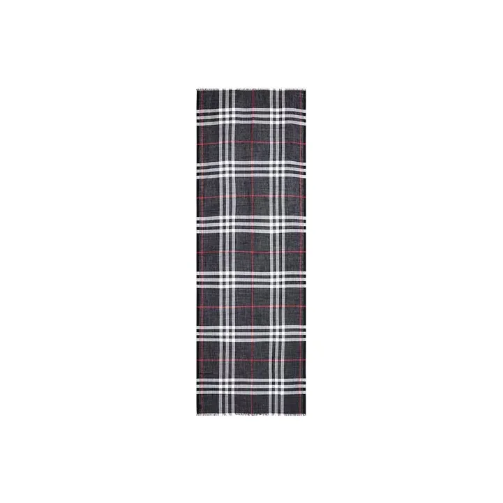 Burberry Lightweight Check Wool Scarf