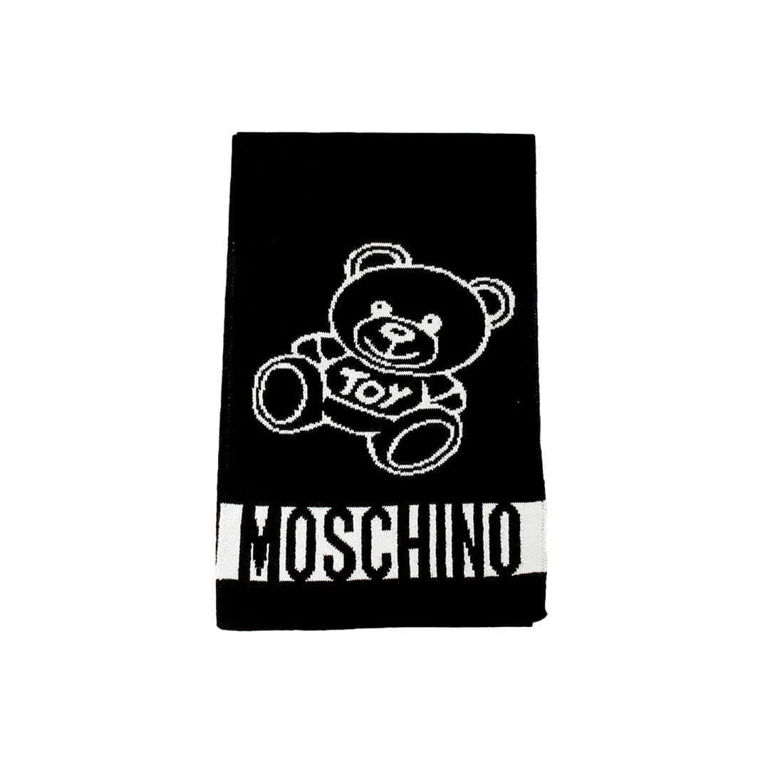 MOSCHINO Вязаные шарфы Унисекс Черный