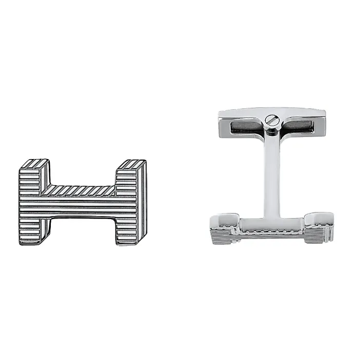 HERMES Cufflinks Men's Silver