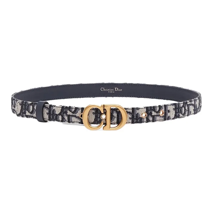 DIOR Cow Leather Leather Belts Unisex 2cm