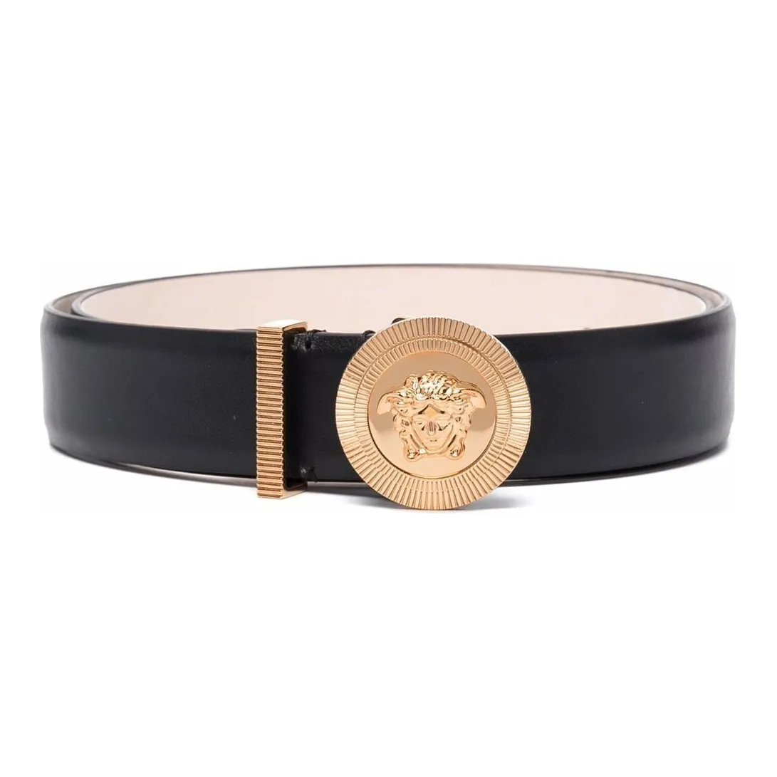 VERSACE Logo Plaque Buckle Belt