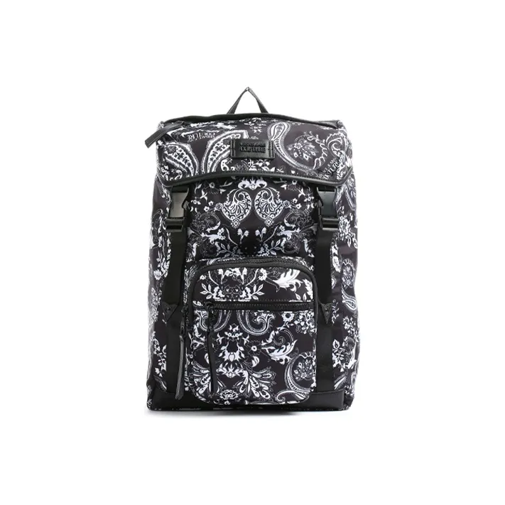 VERSACE JEANS COUTURE Laptop Backpack Men's Black White