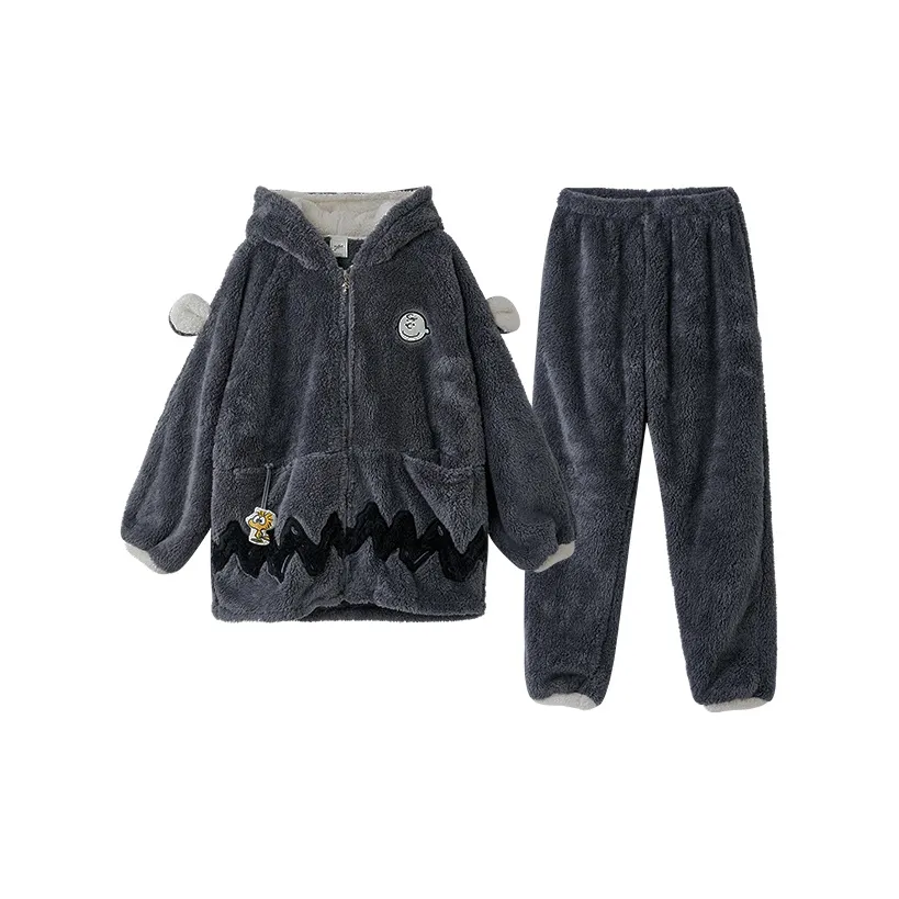 YSO x SNOOPY Pajama Set Men's Dark Gray