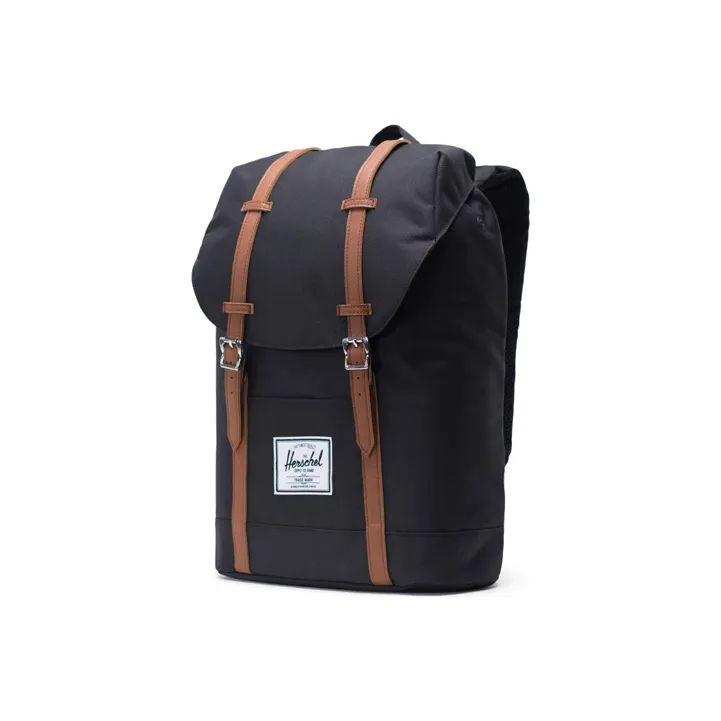 Herschel Polyester Travel Bag Backpack Large Size Unisex Black