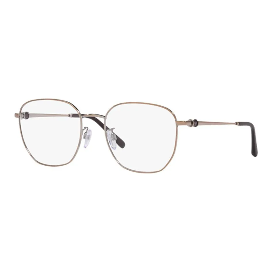 EMPORIO ARMANI Plate And Metal Square Eyeglass Frames Unisex Rose Gold
