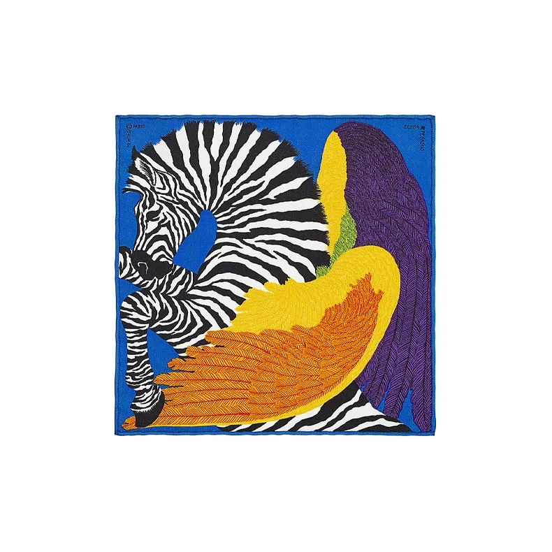 HERMES Шелковые шарфы Женские Синий