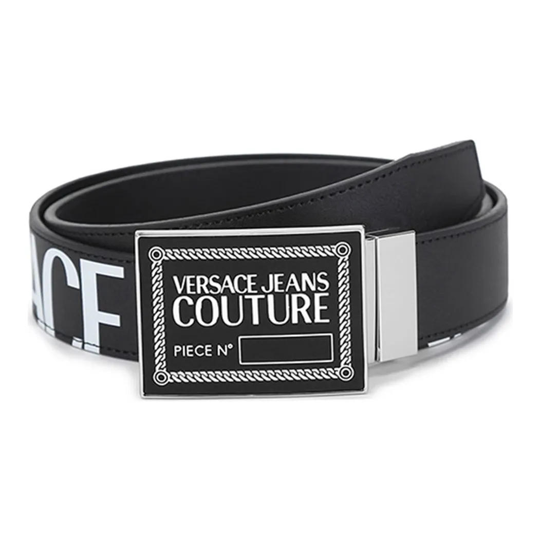 VERSACE JEANS COUTURE Leather Belts Men's Black