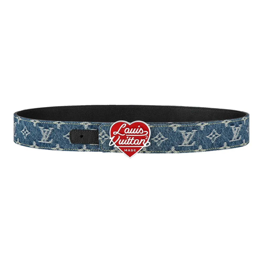 LOUIS VUITTON X Nigo Denim 40mm Reversible Belt