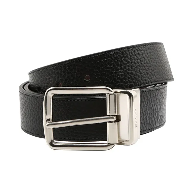 COACH Double-Sided Pin Buckle Leather Belt Black/Brown
