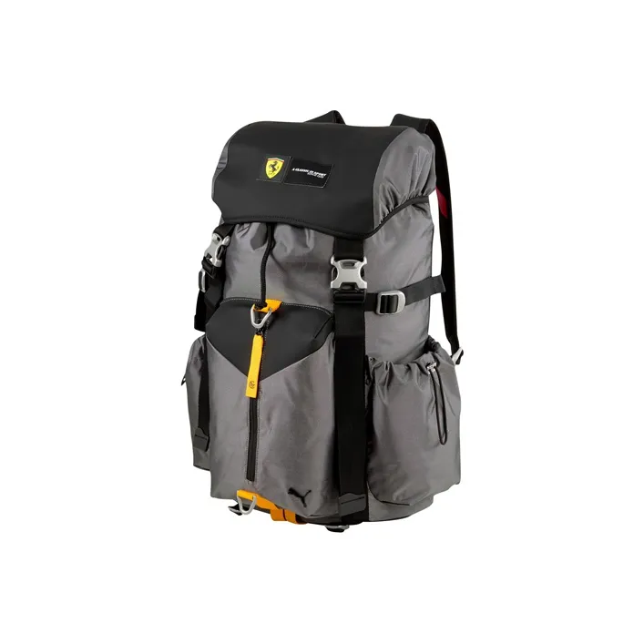 PUMA Fabric+Artificial Leather Sports Backpack Regular Unisex Black/Gray