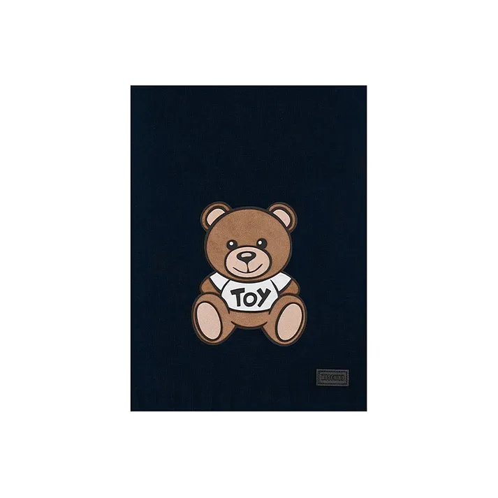 MOSCHINO Шерсть Шали Темно-синий Унисекс