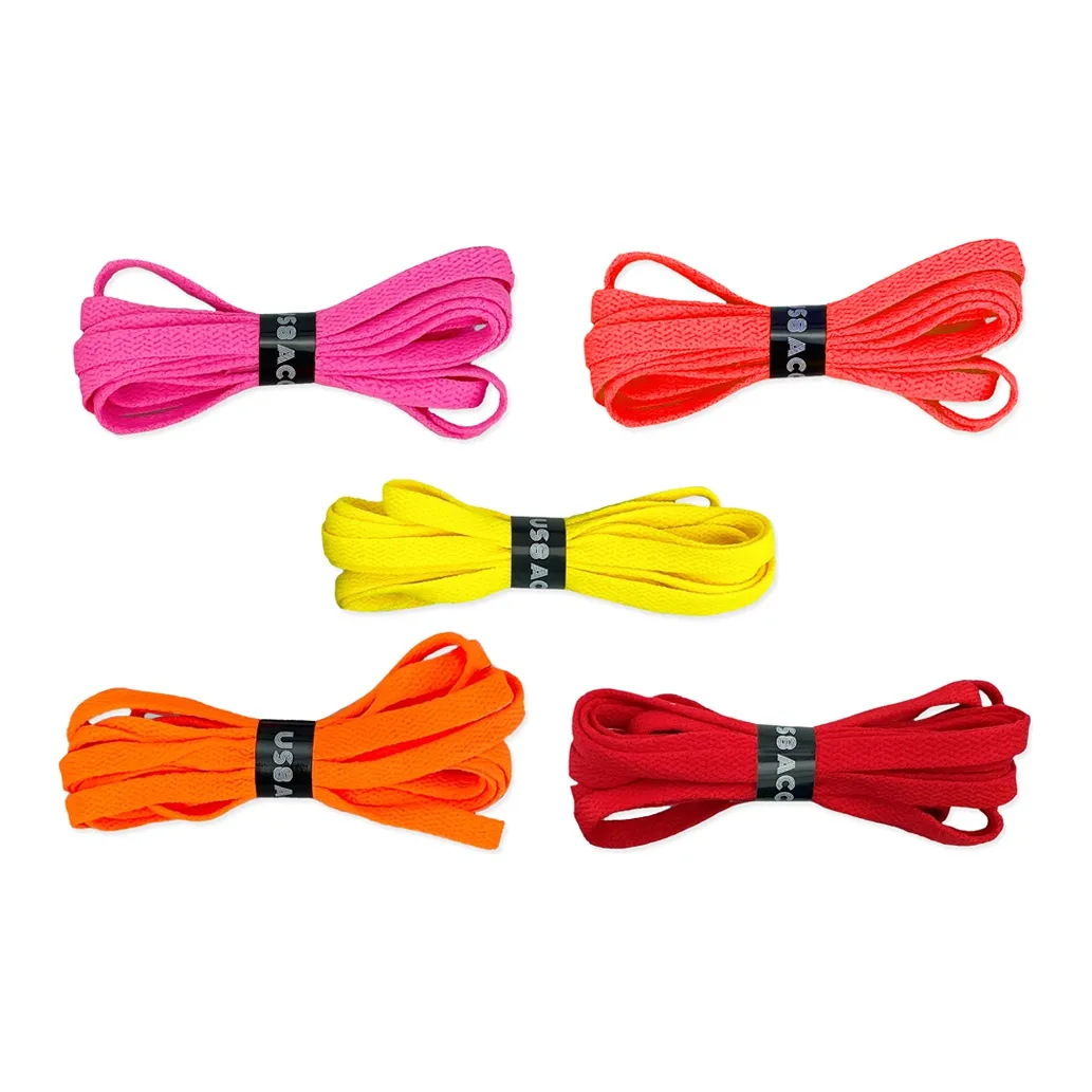 US8ACC Шнурки для обуви Унисекс Черный Белый Серый Красный Синий Желтый