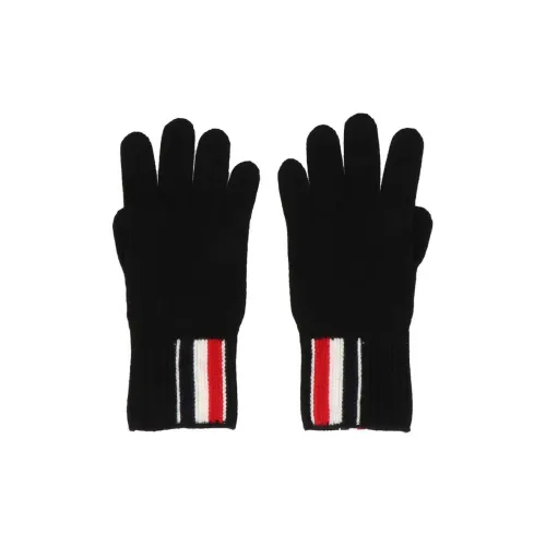 THOM BROWNE Шерсть/Кашемир Вязаные перчатки Черный Унисекс