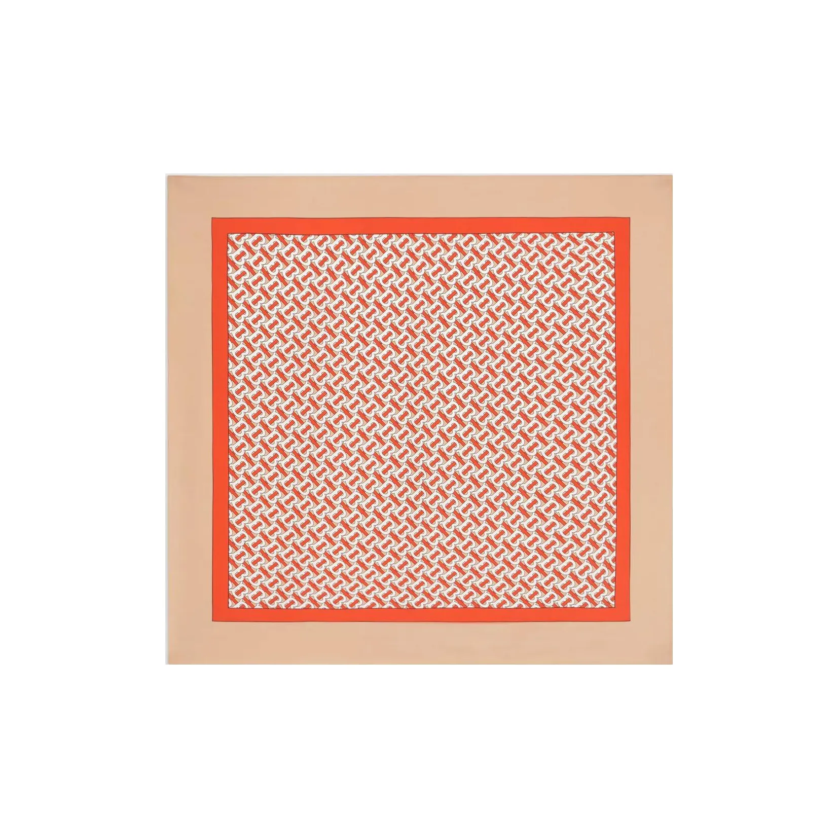 Burberry Silk Scarves Unisex Vermilion