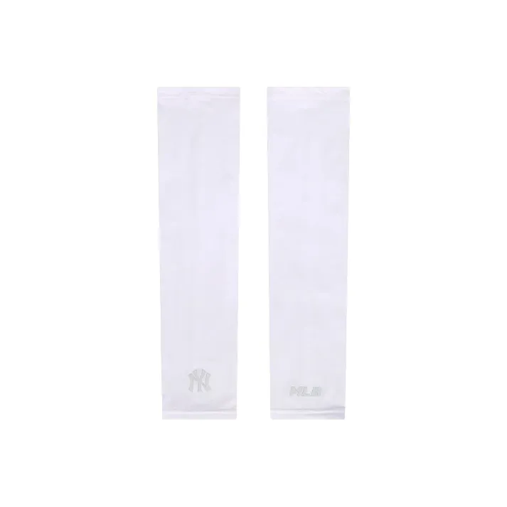 MLB Nylon, Polyurethane Sun Protection Sleeves Unisex White