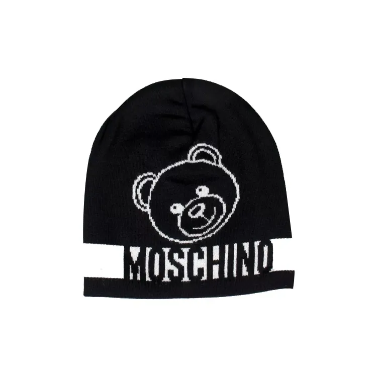 MOSCHINO Cotton Hats & Caps Unisex Black