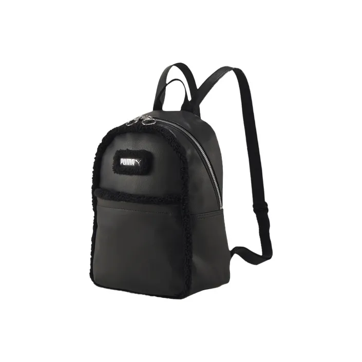 PUMA Leather Polyester Backpack Regular Unisex Black PUMA Кожа Полиэстер Рюкзак Стандартный Унисекс Черный