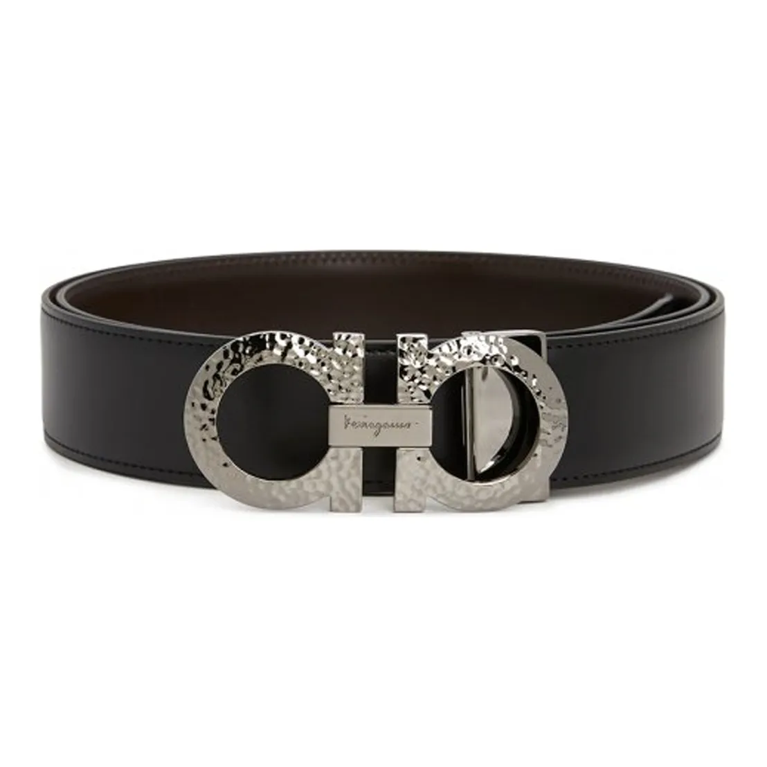 FERRAGAMO Телячья кожа Кожаные ремни Мужской Ширина 3,5 см