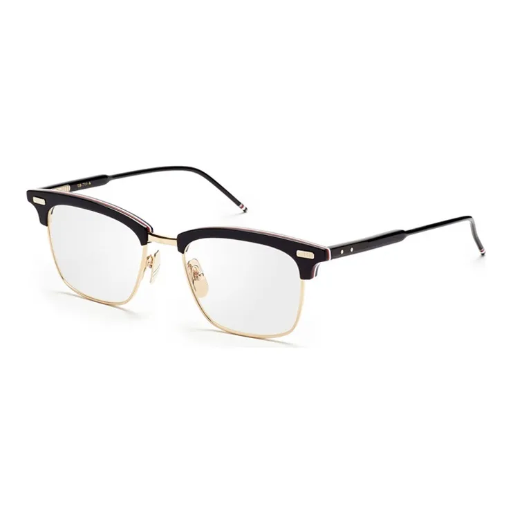 THOM BROWNE· Titanium Square Eyeglass Frames Unisex