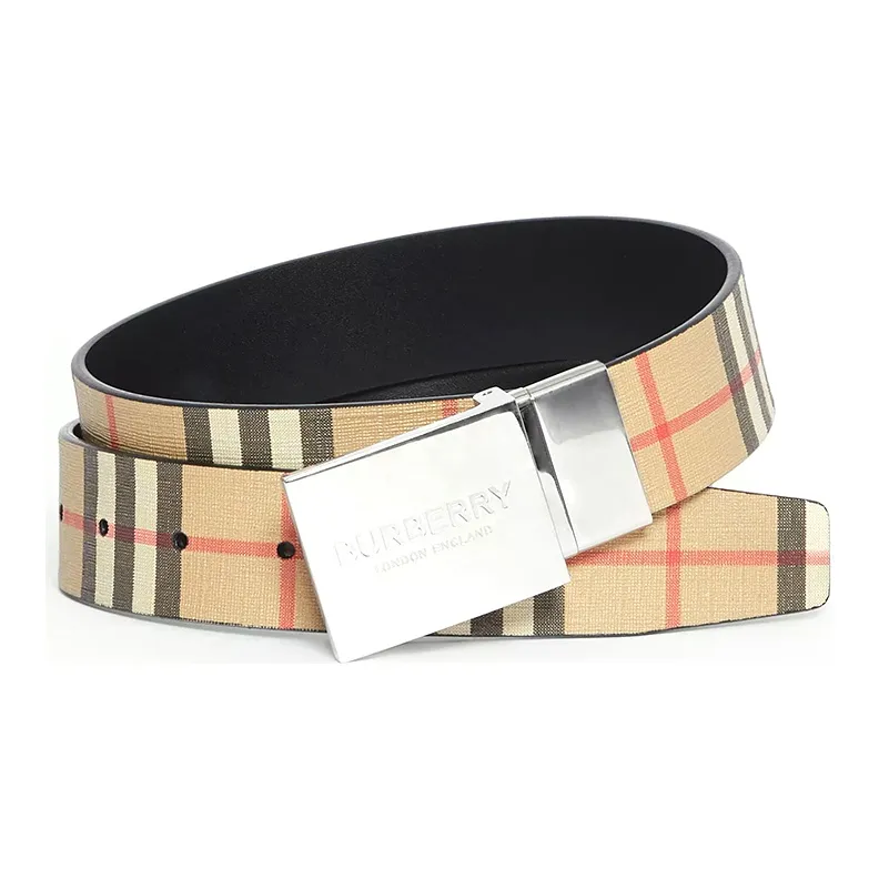 Burberry Canvas Belt Unisex Width  3.5cm