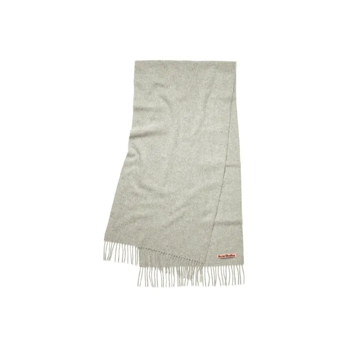 Acne Studios Knit Scarves Unisex Light Heather Gray