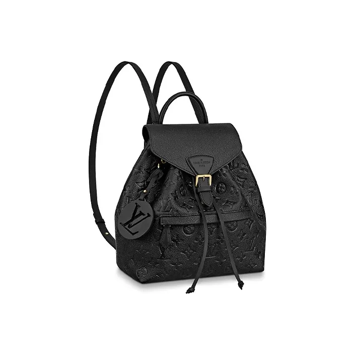 LOUIS VUITTON Backpack Montsouris Monogram Empreinte Black
