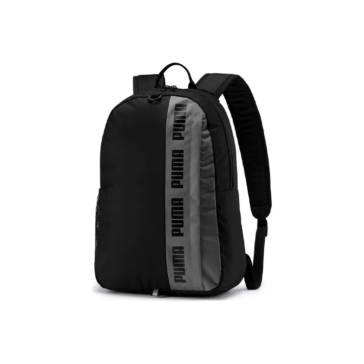 PUMA Polyester Backpack Regular Men's Black Gray