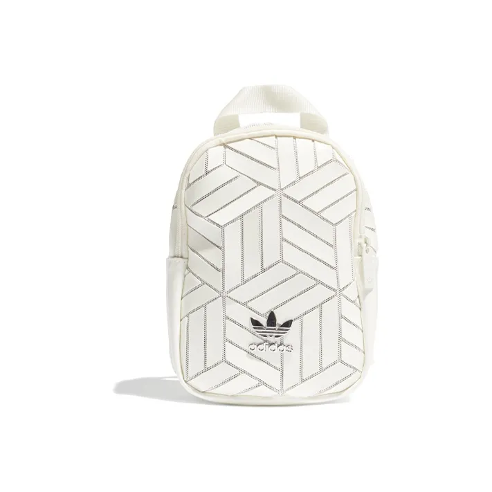 Adidas Originals Artificial Leather Backpack Mini Women's Jade White Color