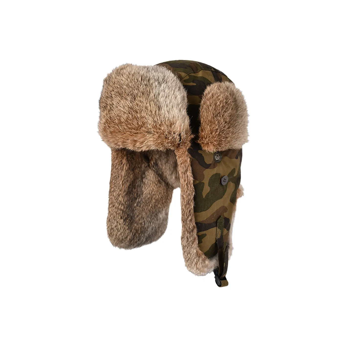 KENMONT Rabbit Fur Trapper Hats Men's