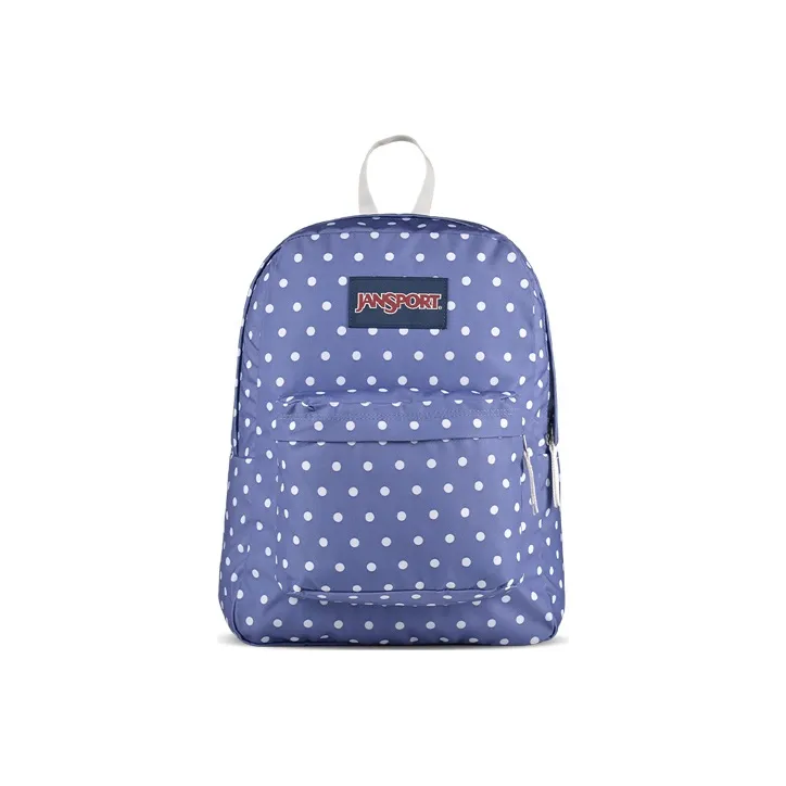 JanSport Polyester Backpack Regular Unisex Purple Polka Dot