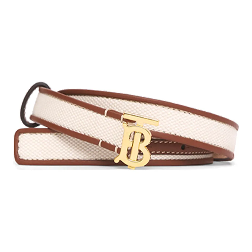 Burberry Logo Plaque Buckle Belt