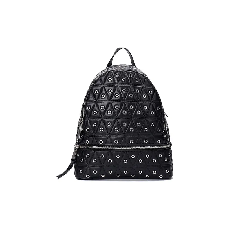 MICHAEL KORS Rhea Zip Leather Backpack, Backpack Women's Black